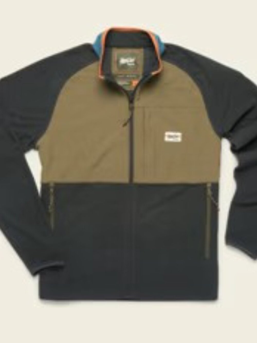 Howler Bros Talisman Grid Fleece Jacket Antique Black / Olive (XL)